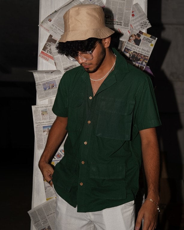 Pick Pocket Bottle Green Shirt