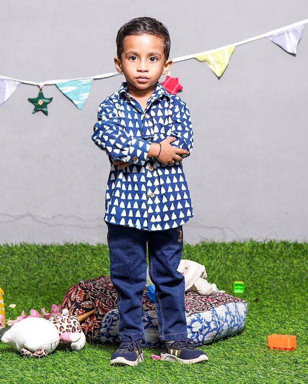 Indigo Triad Kids Shirt