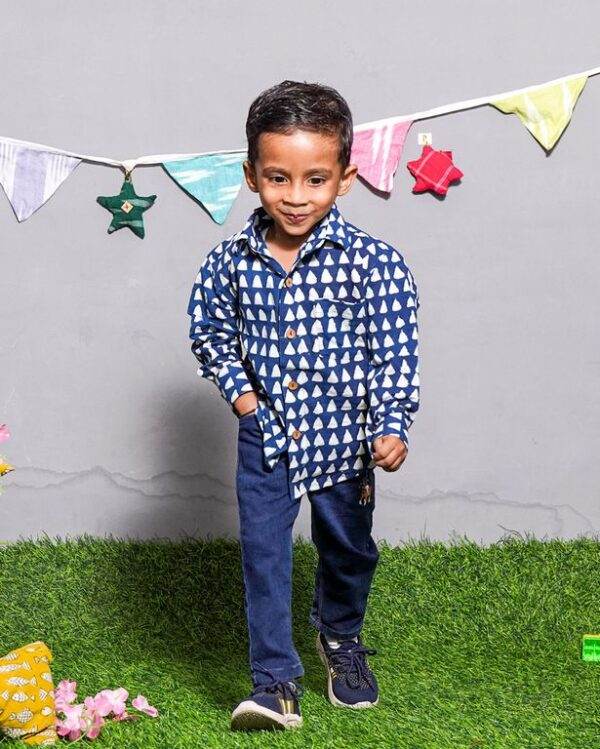 Indigo Triad Kids Shirt