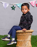 Black Ikat Kids Shirt