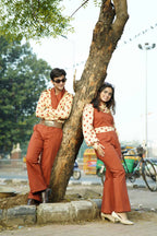 Red Cinnamon Cupid Retro Couple Set