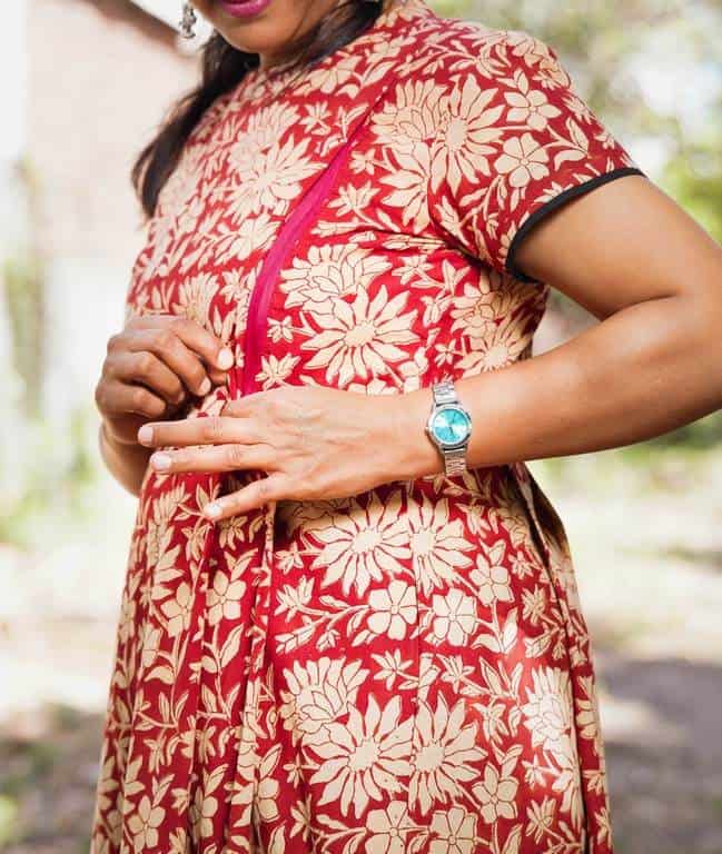 Queen Red Maternity Dress