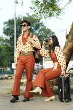 Red Cinnamon Cupid Retro Couple Set