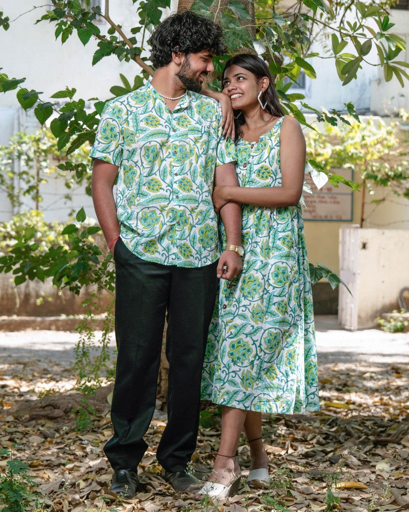 Forest Floral Strappy Couple Set