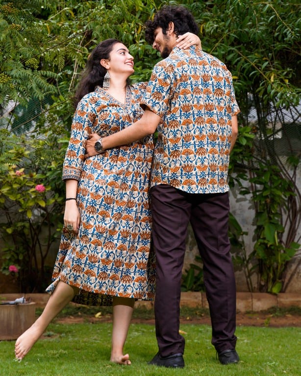 Caramel Floral Family Set