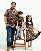 Archies Red Polka Dot Father Kids Twinning