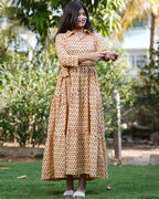 Spring Yellow Tiered Dress