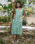 Forest Floral Strappy Dress