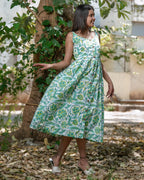 Forest Floral Strappy Dress