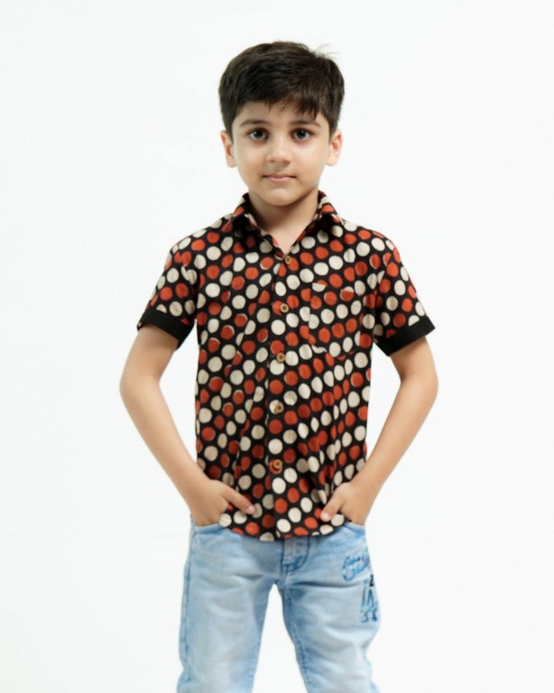Archies Red Polka Kids Shirt