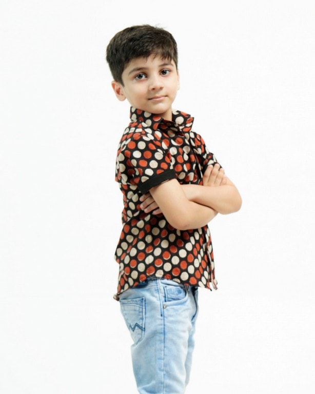 Archies Red Polka Kids Shirt