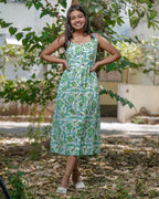 Forest Floral Strappy Dress