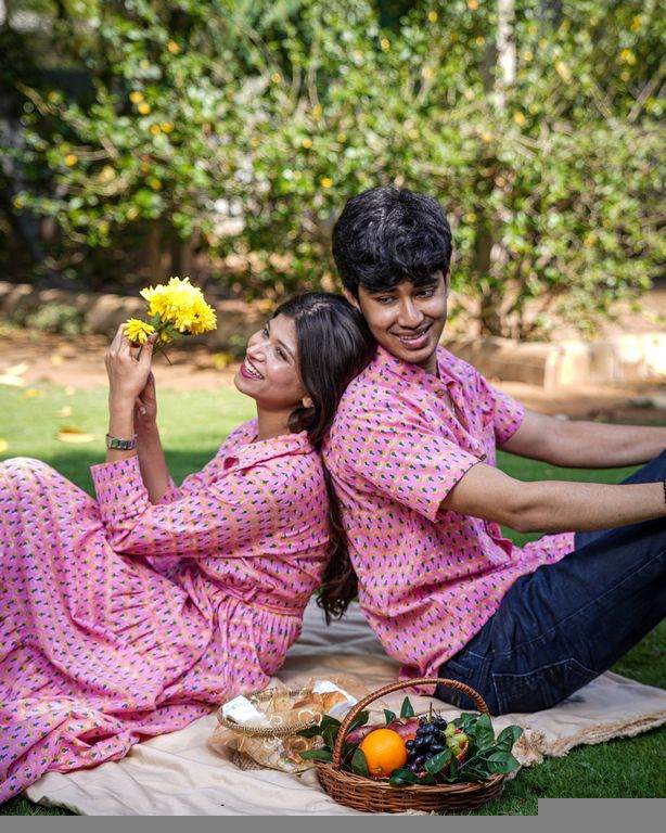 Spring Pink Couple Set