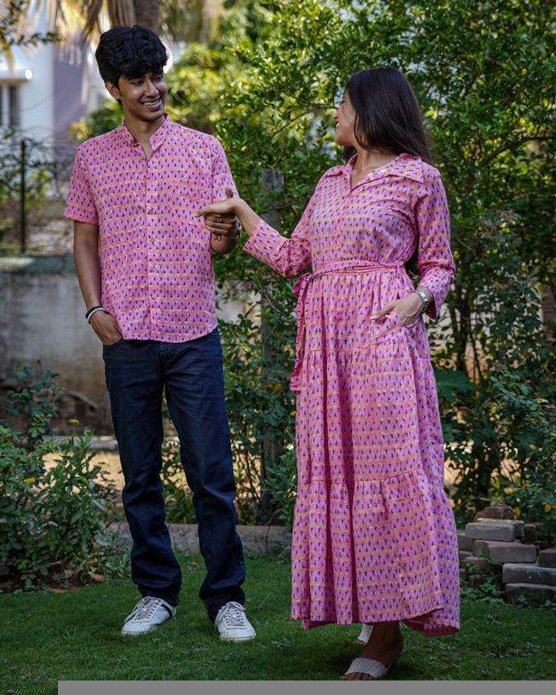 Spring Pink Couple Set