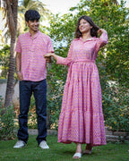 Spring Pink Couple Set