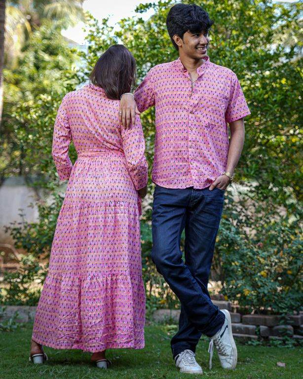 Spring Pink Couple Set