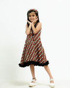Archies Red Polka Girl Dress