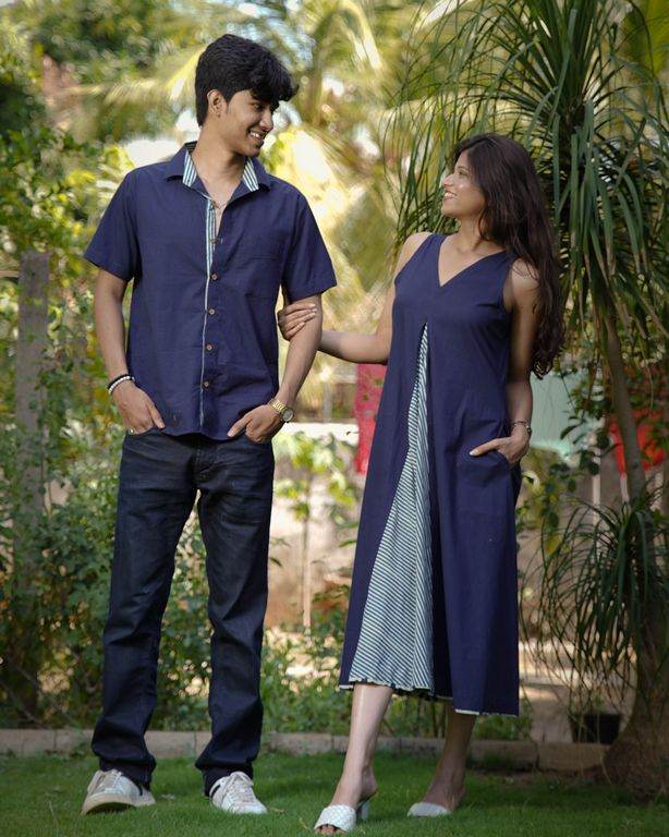 Blue Loma Indie Lines Long Couple Set