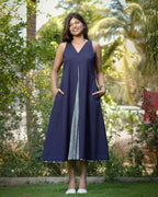 Blue Loma Indie Lines Long Dress