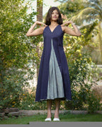 Blue Loma Indie Lines Long Dress