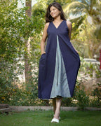 Blue Loma Indie Lines Long Dress