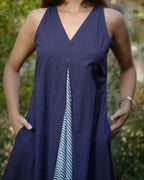 Blue Loma Indie Lines Long Dress