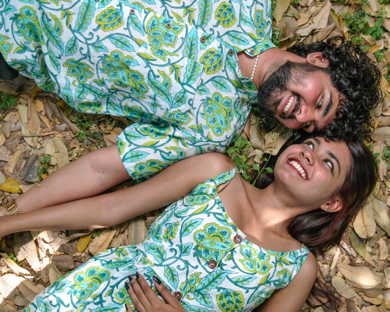 Forest Floral Strappy Couple Set