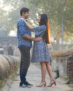 Indigo Warli Short Couple Set