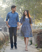 Indigo Warli Short Couple Set