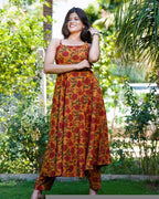 Gerua Floral Spaghetti Maternity Palazzo Set