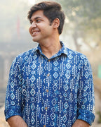 Indigo Warli Short Couple Set