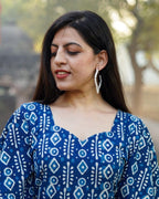 Indigo Warli Short Dress