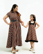 Archies Red Polka Dot Mother Kids Twinning