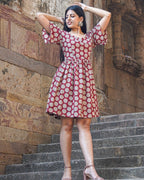 Rosy Vine Short Dress