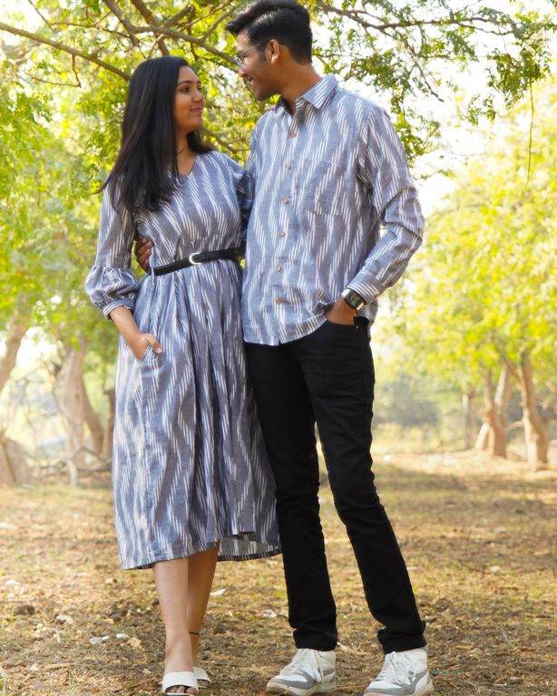 Grey Blast Couple Set