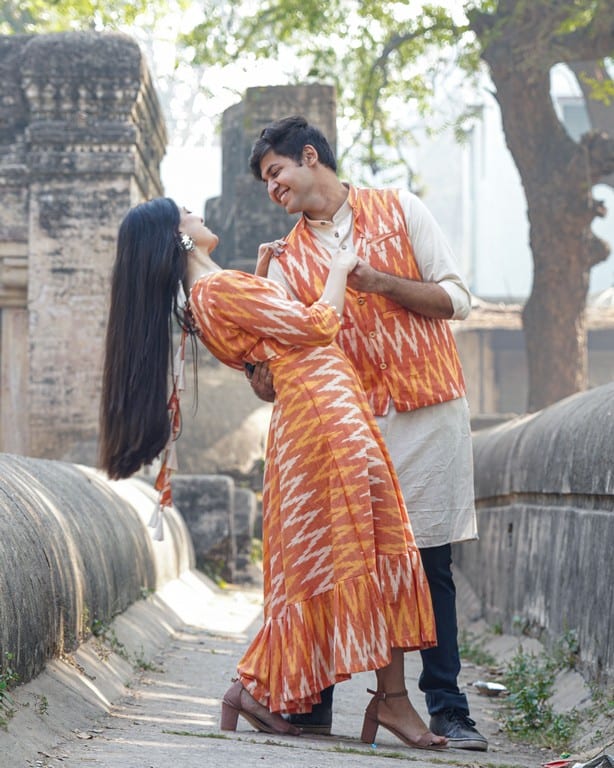 Orange Blossom Flair Ikat Family Set