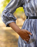 Grey Blast Dress with Belt