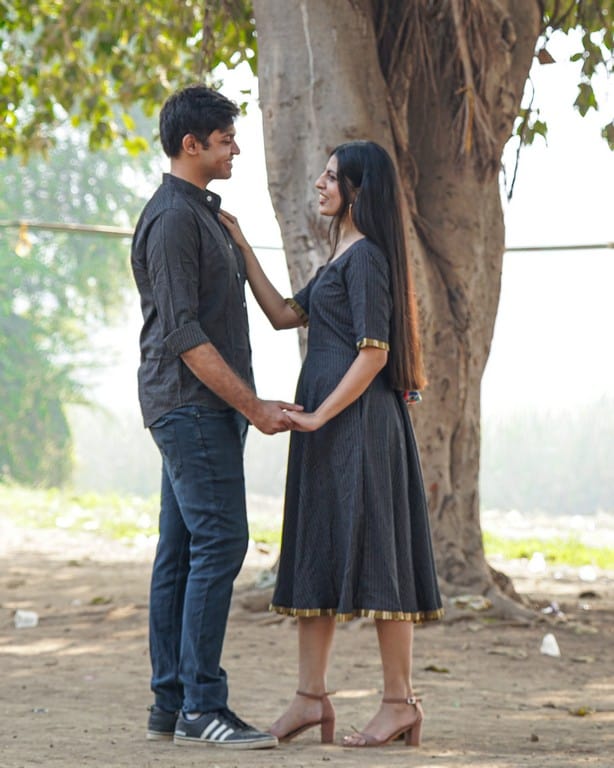 Black Kantha Couple Set