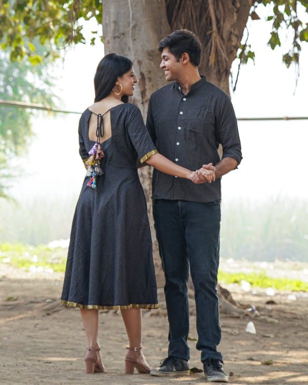 Black Kantha Couple Set