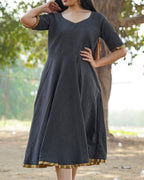Black Kantha Dress