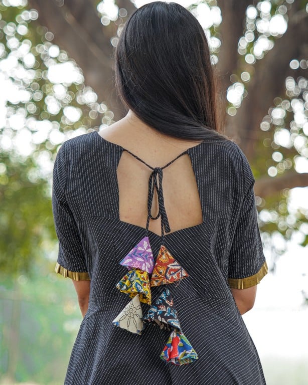 Black Kantha Couple Set