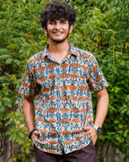 Caramel Floral Shirt