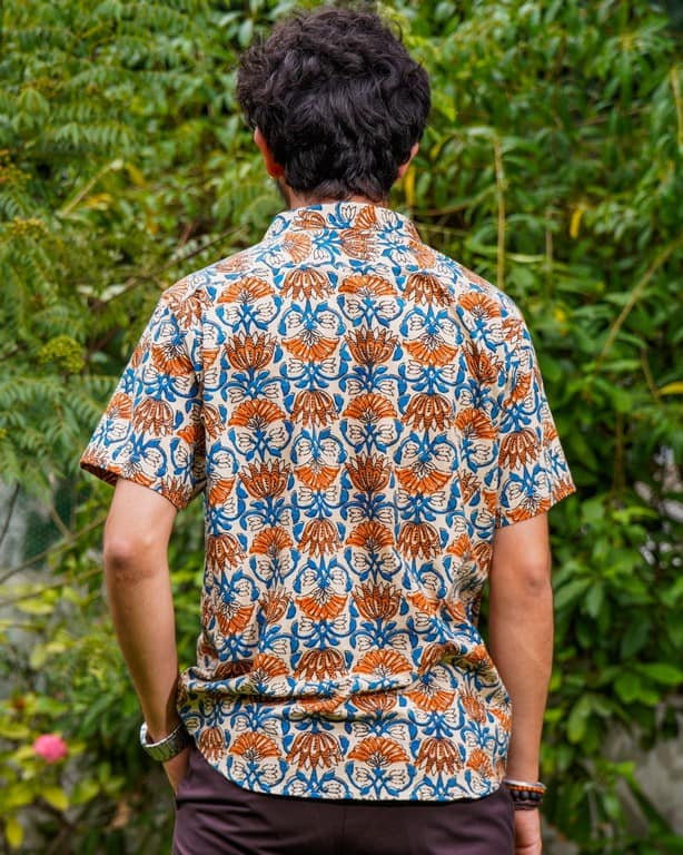 Caramel Floral Shirt