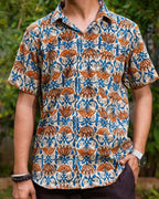 Caramel Floral Shirt