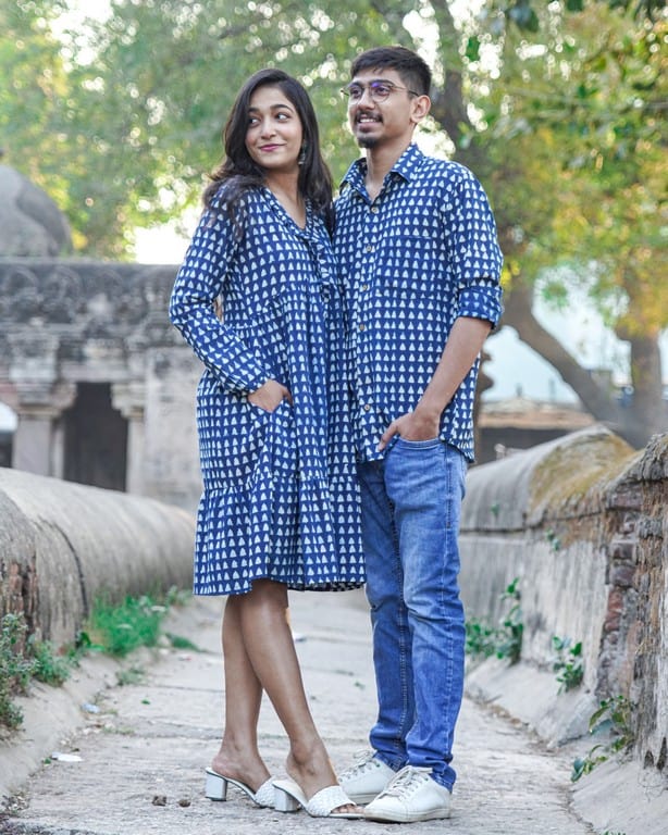 Indigo Triad Couple Set