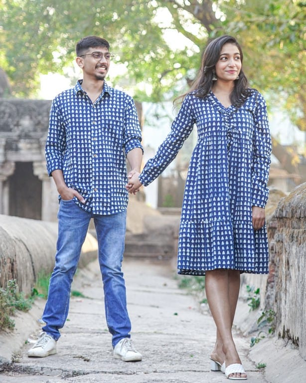 Indigo Triad Couple Set