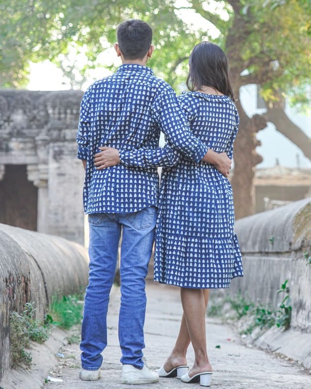 Indigo Triad Couple Set