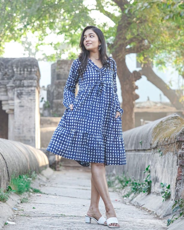Indigo Triad Dress