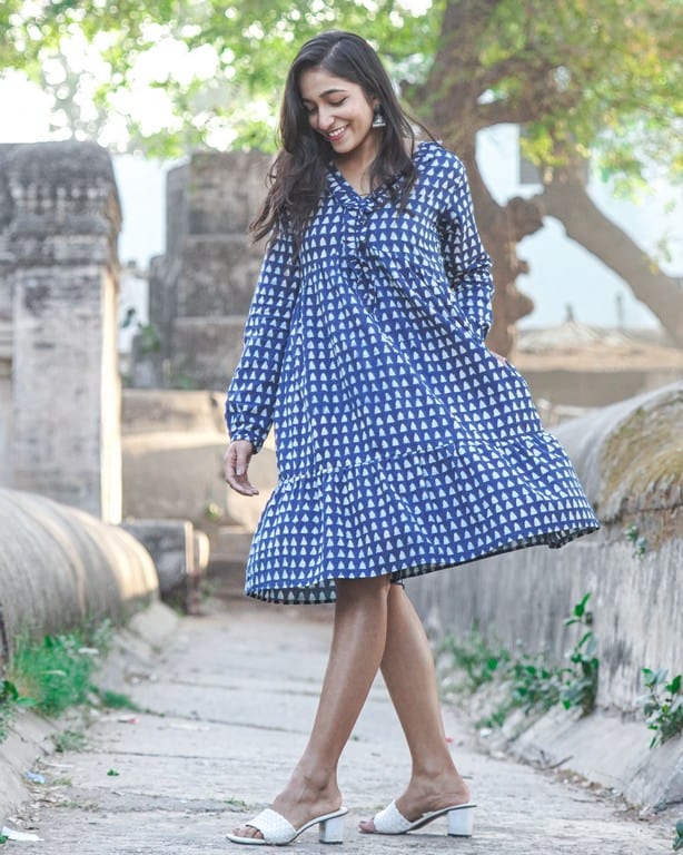 Indigo Triad Dress