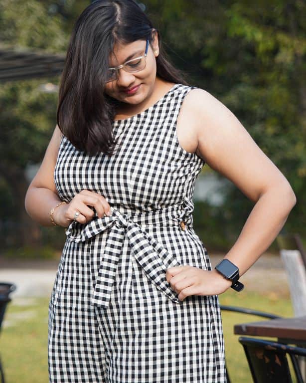 Ikat Checkered Jumpsuit
